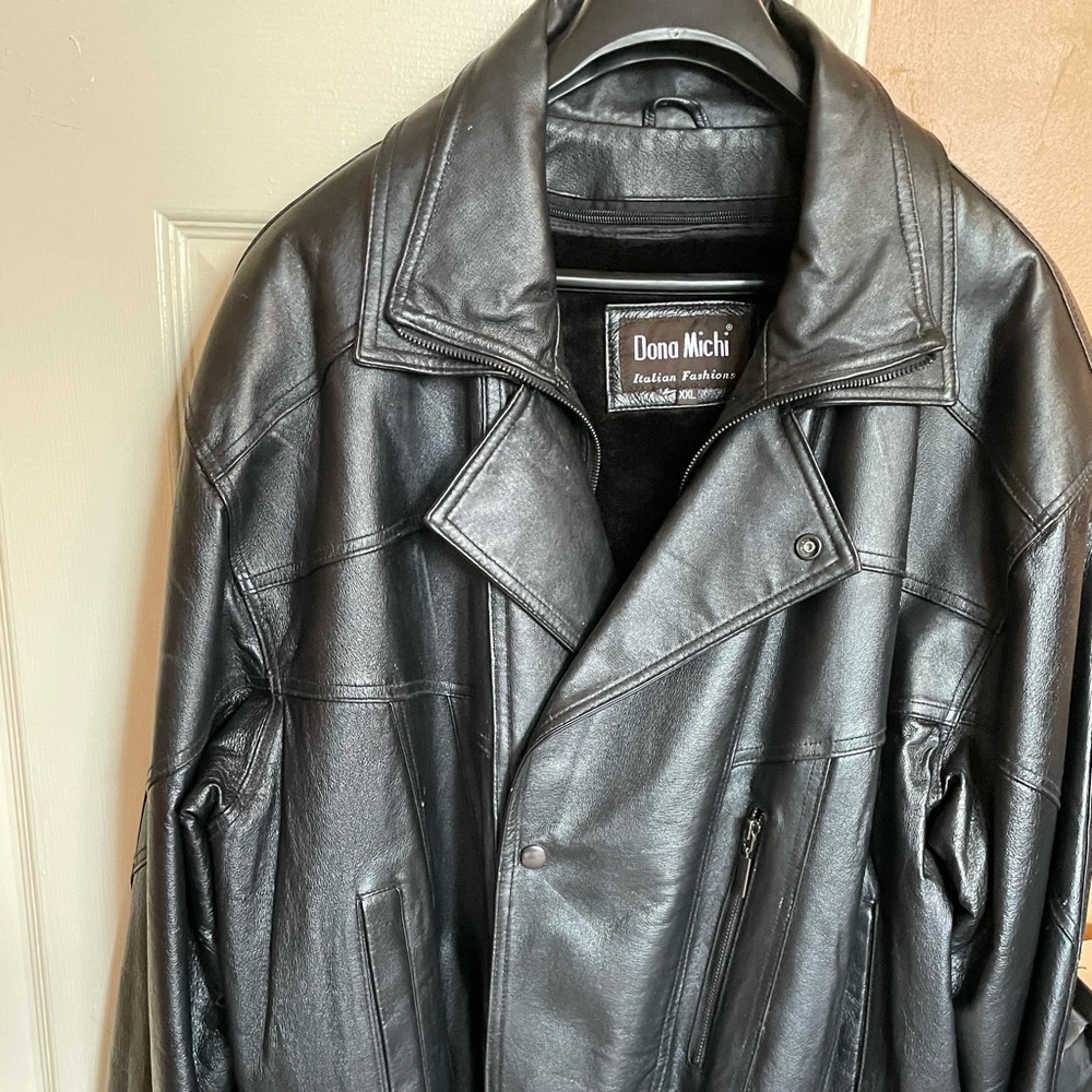 XXL Men’s Italian Leather Jacket